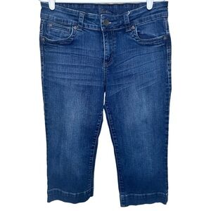 Kut from the Kloth Stretch Denim Capri Jeans Flap Pockets Size 10 Summer Casual